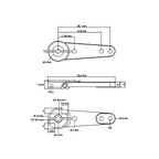 Brazo Aluminio 1,5" - 38mm Futaba 25T 6mm