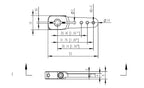 Brazo Aluminio 1,5" - 38mm 25T 8mm